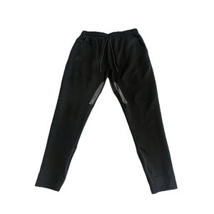 BK Jogger Pants Mens Size XL Black Gray Drawstring Tapered Pockets Training Gym